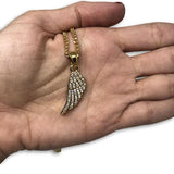 24IN 3MM ANGEL WINGS PENDANT WITH CHAIN STL_041 - WORLDSTARBLING