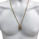 24IN 3MM LION PENDANT WITH CHAIN STL_042 - WORLDSTARBLING