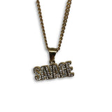 24IN 3MM CHAIN WITH SAVAGE PENDANT STL_047 - WORLDSTARBLING
