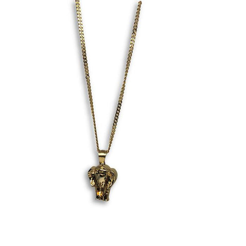 24IN 3MM CHAIN WITH ELEPHANT PENDANT STL_048 - WORLDSTARBLING