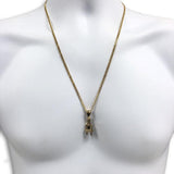 24IN 3MM CHAIN WITH PLUG PENDANT CZ STL_050 - WORLDSTARBLING