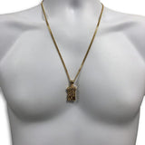 24IN 3MM CHAIN WITH JESUS PENDANT STL_051 - WORLDSTARBLING