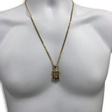 24IN 3MM CHAIN WITH JESUS PENDANT STL_054 - WORLDSTARBLING