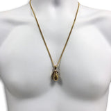 24IN 3MM GRENADE PENDANT WITH CHAIN STL_056 - WORLDSTARBLING