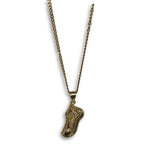 24IN 3MM SNEAKER PENDANT WITH CHAIN STL_057 - WORLDSTARBLING