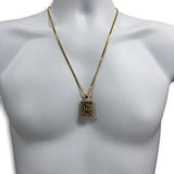 24IN 3MM CHAIN WITH DREAM CHASER EMOJI PENDANT STL_063 - WORLDSTARBLING