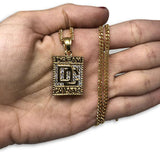 24IN 3MM CHAIN WITH DREAM CHASER EMOJI PENDANT STL_063 - WORLDSTARBLING