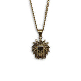 24IN 3MM CHAIN WITH NATIVE PENDANT STL_064 - WORLDSTARBLING