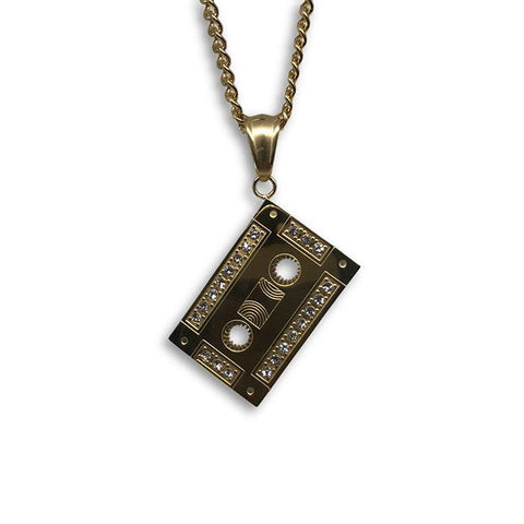 24IN 3MM CHAIN WITH CASSETTE PENDANT STL_065 - WORLDSTARBLING