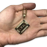 24IN 3MM CHAIN WITH CASSETTE PENDANT STL_065 - WORLDSTARBLING