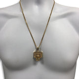 24IN 3MM CHAIN WITH BASKETHOOP PENDANT STL_066 - WORLDSTARBLING