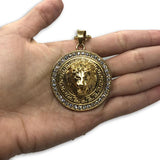 24IN 4MM Rollo Chain Gold Plated Stainless With Lion Pendant STL_085 - WORLDSTARBLING