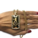 24IN 4MM Rollo Chain Gold Plated Stainless With Mason Pendant STL_086 - WORLDSTARBLING