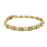 10K Yellow Gold Bracelet 4.5MM BraceletVersaci CZ WBG-001 - WORLDSTARBLING