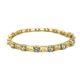 10K Yellow Gold Bracelet 4.5MM BraceletVersaci CZ WBG-001 - WORLDSTARBLING