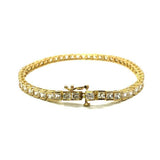 10K Yellow Gold Cube Bracelet 4.2MM WBG-002 - WORLDSTARBLING