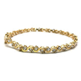 10K Yellow Gold Tennis Bracelet 4.8MM S WBG-007 - WORLDSTARBLING