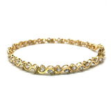10K Yellow Gold Tennis Bracelet 4.8MM S WBG-007 - WORLDSTARBLING