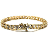 5.5K Gold Yellow Tennis Strap Tennis Bracelet WKJ-010 - WORLDSTARBLING