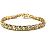 Bracelet court de tennis en or jaune 10K 5.5MM WBG-010