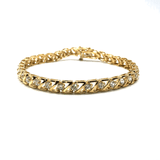 5.5K Gold Yellow Tennis Strap Tennis Bracelet WKJ-010 - WORLDSTARBLING