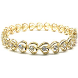 10K 7.7MM Yellow Gold Tennis Bracelet WBG-011 - WORLDSTARBLING