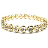 10K 7.7MM Yellow Gold Tennis Bracelet WBG-011 - WORLDSTARBLING
