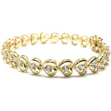 10K 7.7MM Yellow Gold Tennis Bracelet WBG-011 - WORLDSTARBLING