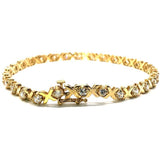 Yellow gold tennis bracelet 10K X 4.8MM WBG-012 - WORLDSTARBLING