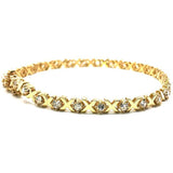 Yellow gold tennis bracelet 10K X 4.8MM WBG-012 - WORLDSTARBLING