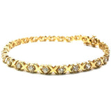 Yellow gold tennis bracelet 10K X 4.8MM WBG-012 - WORLDSTARBLING