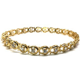 10K Yellow Gold 6.6MM WBG-014  Shoe Tennis Bracelet - WORLDSTARBLING