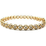 10K Yellow Gold Tennis Bracelet 6.7KM WBG-015 - WORLDSTARBLING