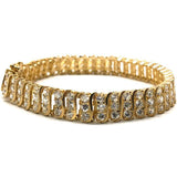 10K Yellow Gold 10MM Bracelet Tennis WBG-016 - WORLDSTARBLING