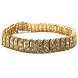10K Yellow Gold 10MM Bracelet Tennis WBG-016 - WORLDSTARBLING