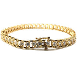 10K Yellow Gold 6MM Bracelet Tennis WBG-017 - WORLDSTARBLING