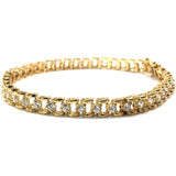 10K Yellow Gold 6MM Bracelet Tennis WBG-017 - WORLDSTARBLING