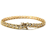 10K Yellow Gold 5.6M Tennis Bracelet Z CZ WBG-018 - WORLDSTARBLING