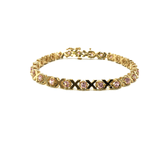 4.8MM Flat Yellow Rose Gold Tennis Bracelet X WBG-019 - WORLDSTARBLING