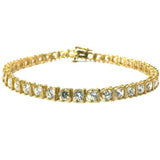 Bracelet de tennis droit 10K or jaune 5MM Dash WBG-020