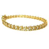 10K Yellow Gold 4.6MM Dash Bracelet WBG-022 - WORLDSTARBLING