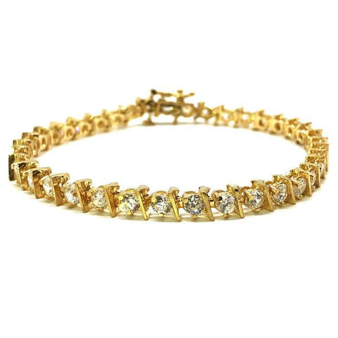 Bracelet de tennis Dash en or jaune 10K 4,6MM WBG-022