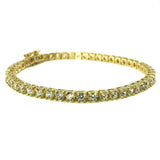 10K Yellow Gold 3.8MM Tennis Bracelet WBG-023 - WORLDSTARBLING