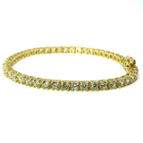 10K Yellow Gold 3.8MM Tennis Bracelet WBG-023 - WORLDSTARBLING