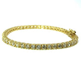 10K Yellow Gold 3.2MM Tennis Bracelet WBG-024 - WORLDSTARBLING