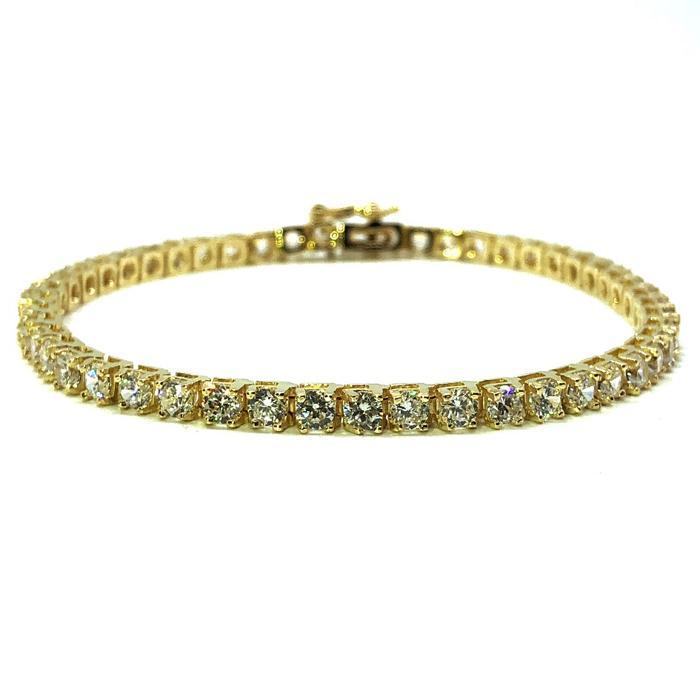 Bracelet de tennis en or jaune 10K 3.2MM WBG-024