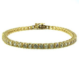 Bracelet de tennis en or jaune 10K 3.2MM WBG-024