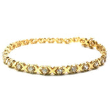 10K Yellow Gold 4.8MM Tennis Bracelet X WBG-025 - WORLDSTARBLING