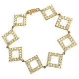 Bracelet carré en or jaune 10K 18.8MM WBG-027