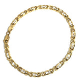 10K 4.2MM Yellow Gold Oval O Bracelet X WBG-028 - WORLDSTARBLING
